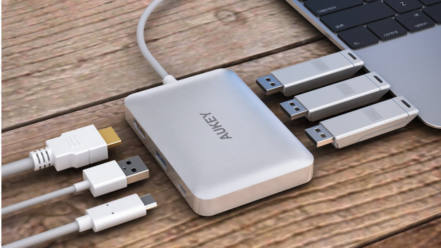 Aukey USB-C Hub | $33 | Amazon | Promo code AUKEYH60